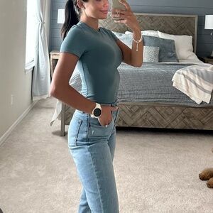 Skims Kyanite Cotton Jersey T Shirt